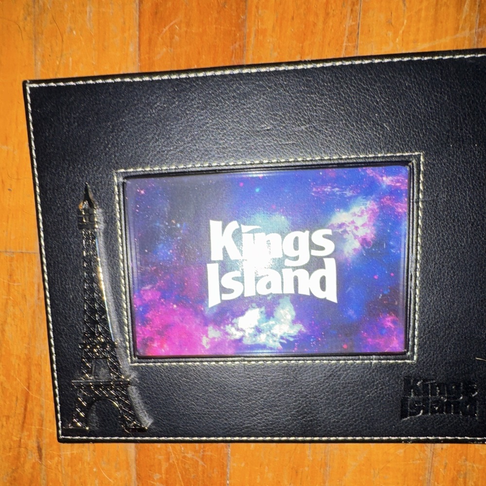 Kings Island Black Rectangular Photo Frame with Eiffel Tower Accent